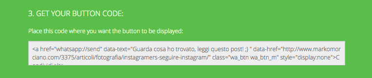 installare whatsapp share button