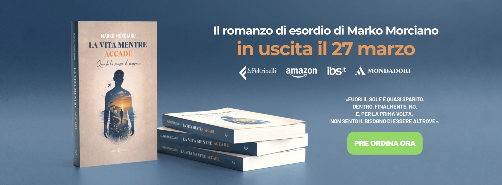 Romando di esordio di Marko Morciano